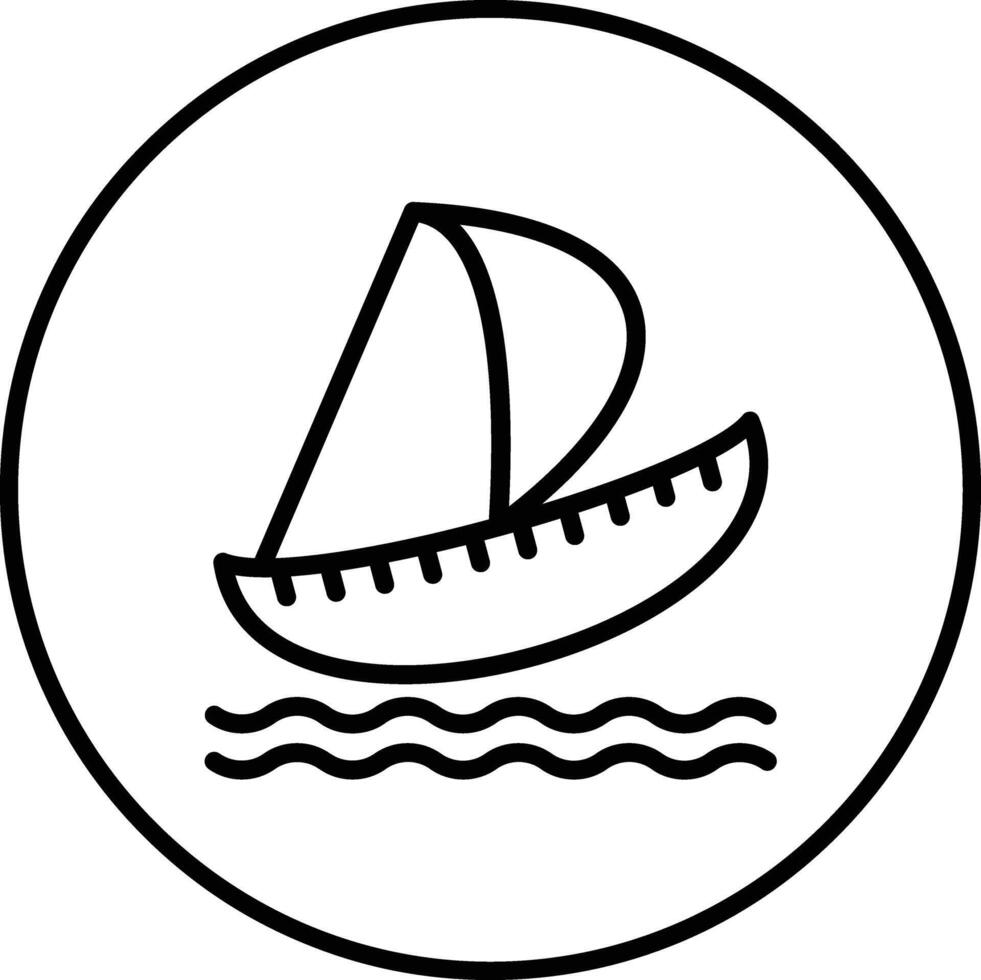 segling vektor ikon
