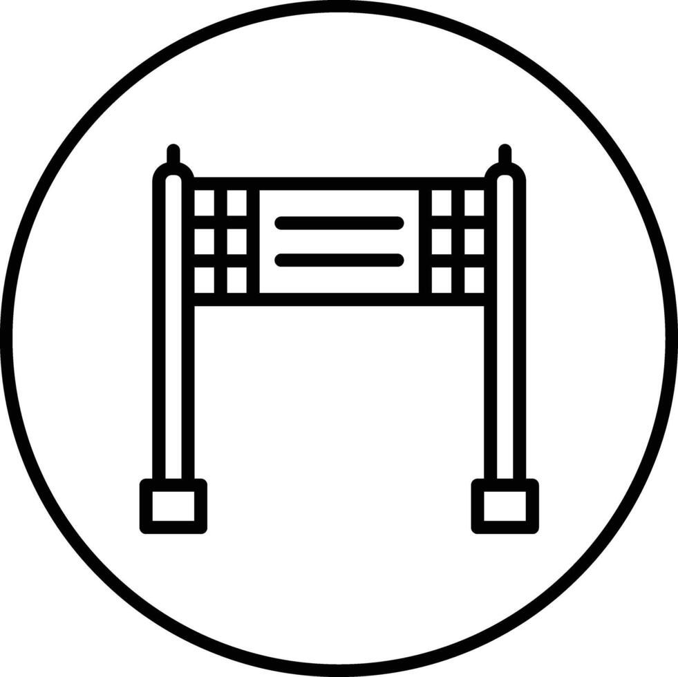 Fertig Linie Vektor Symbol