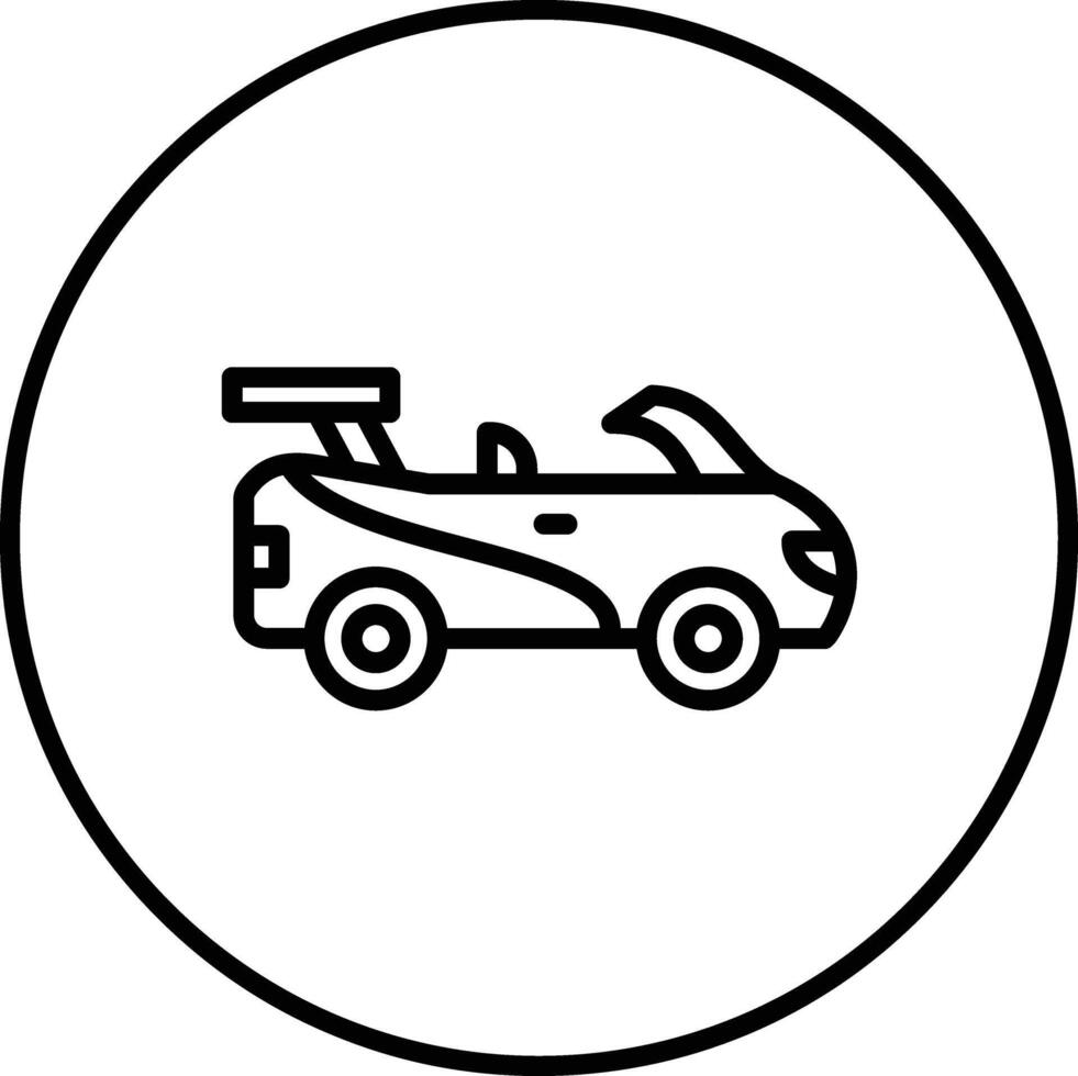 Rennen Auto Vektor Symbol