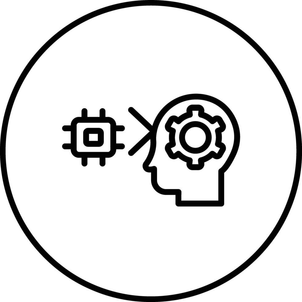 Maschine Wahrnehmung Vektor Symbol