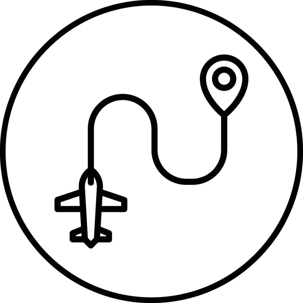 Flug Richtungen Vektor Symbol