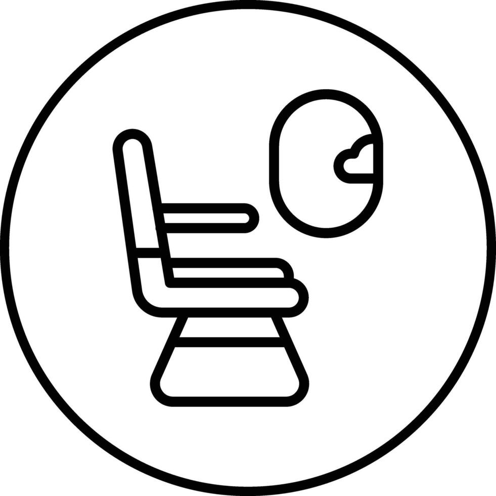 Flugzeug Sitz Vektor Symbol