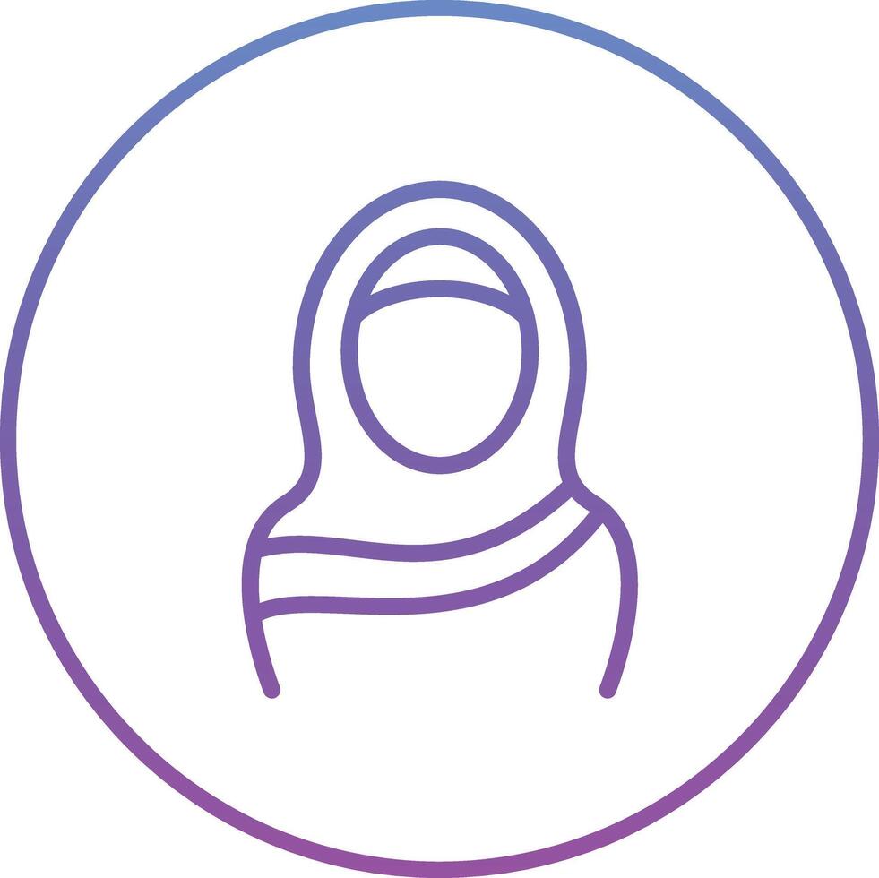 Hijab-Vektorsymbol vektor