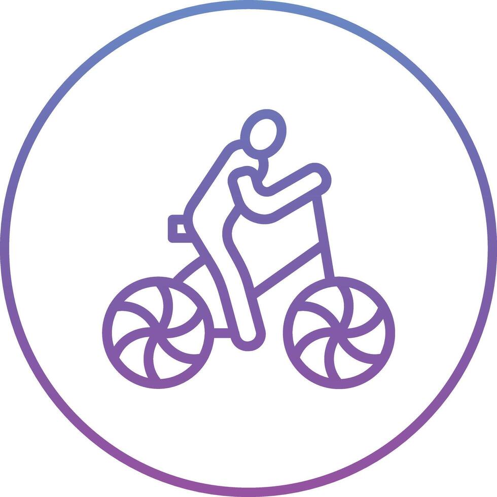 Radfahren Person Vektor Symbol