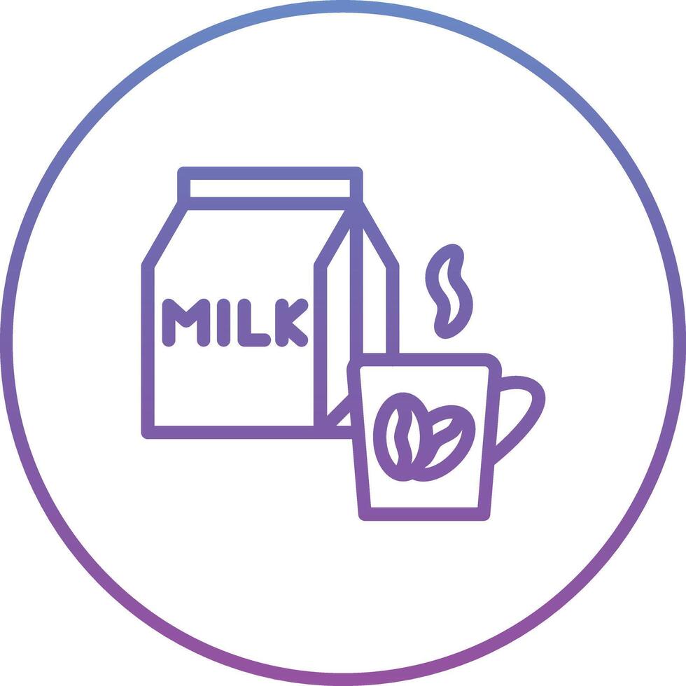 Kaffee Milch Vektor Symbol