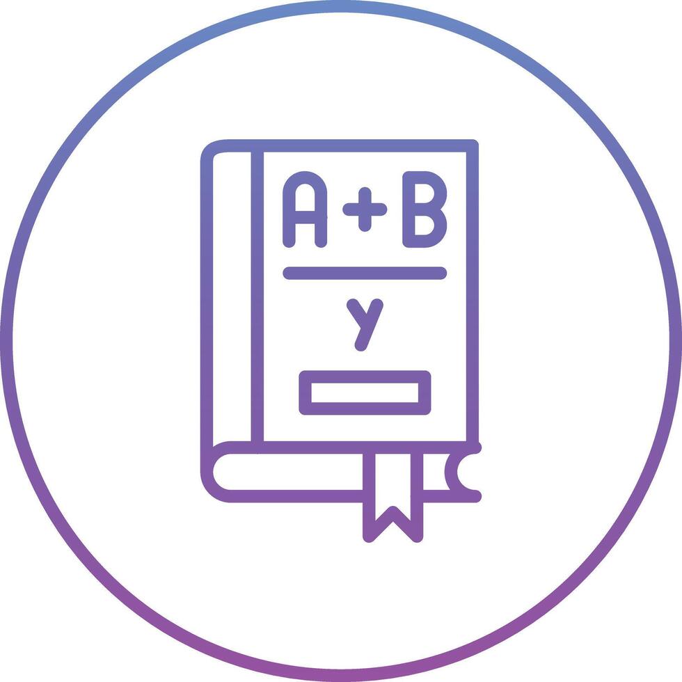 Algebra-Buchvektorsymbol vektor