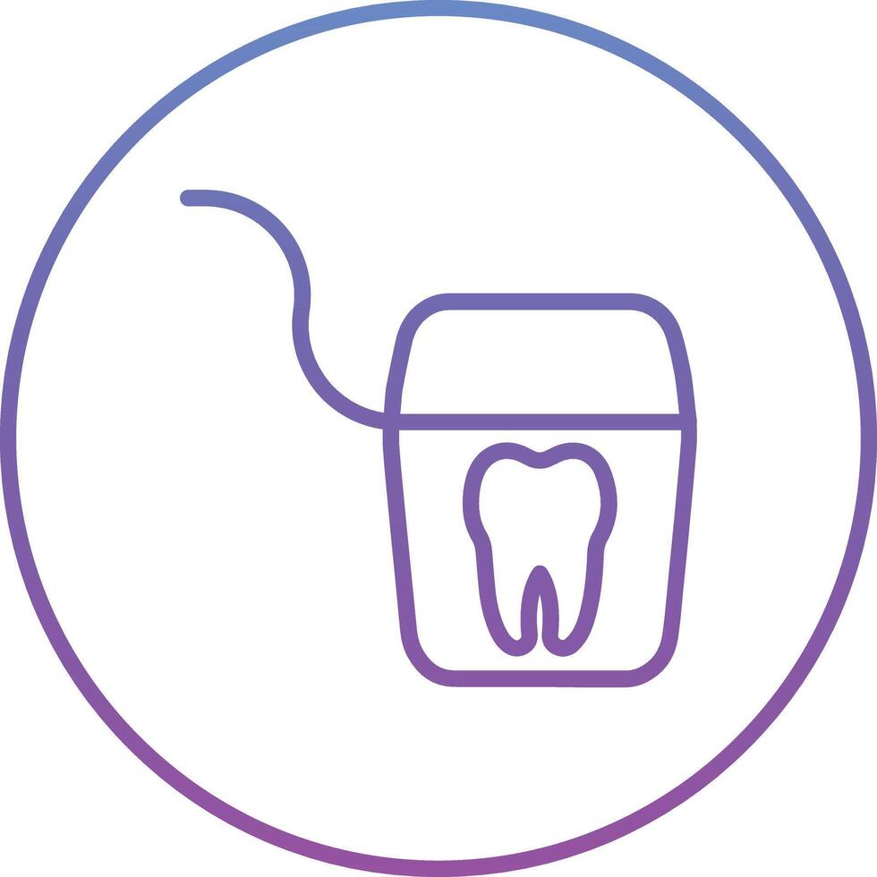 Dental Zahnseide Vektor Symbol