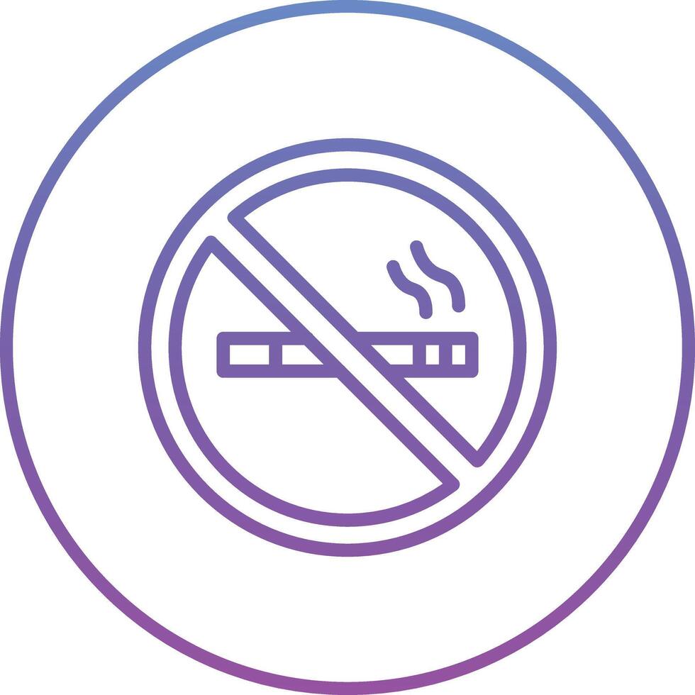 Nej rökning område vektor ikon