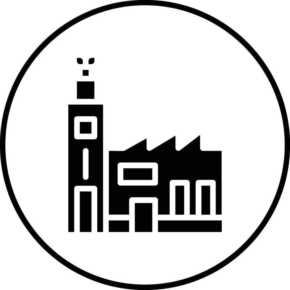 Grün Fabrik Vektor Symbol