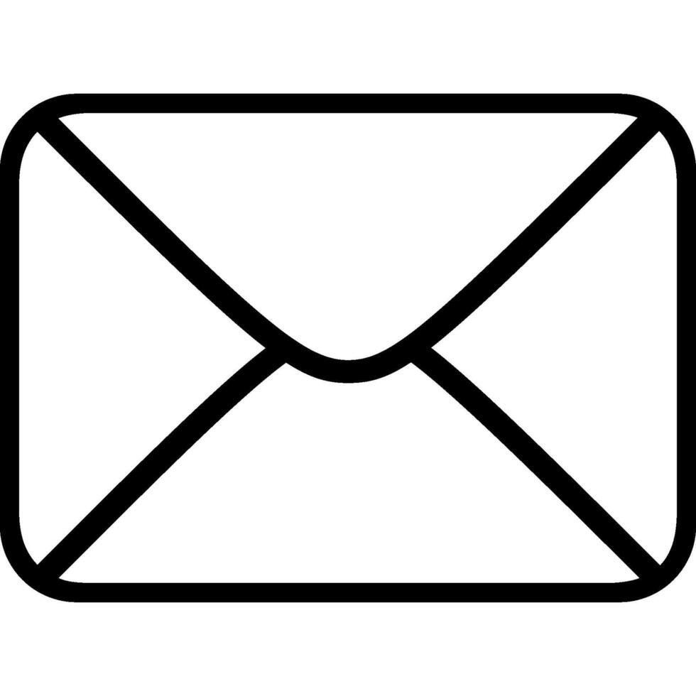 schwarz Brief, Email Symbol vektor