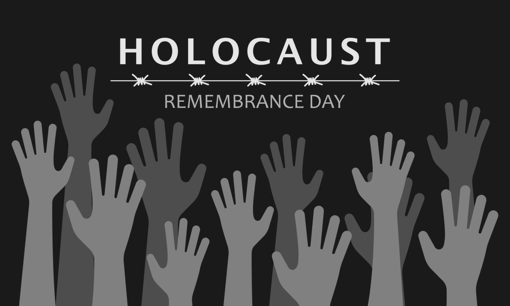 International Holocaust Erinnerung Tag. Vektor Illustration.