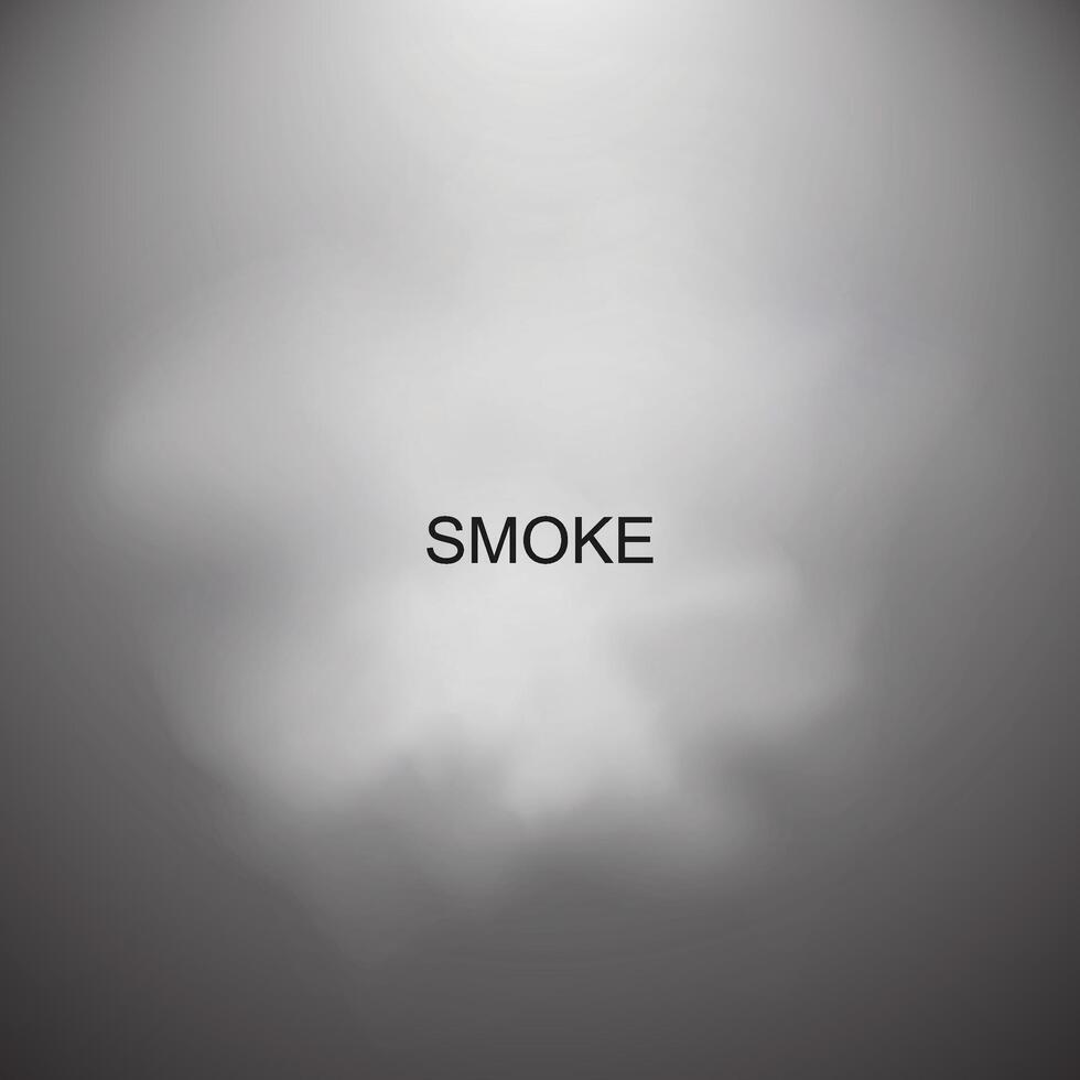 Rauch Wolke Hintergrund mit Rauch Wolke Vektor Illustration