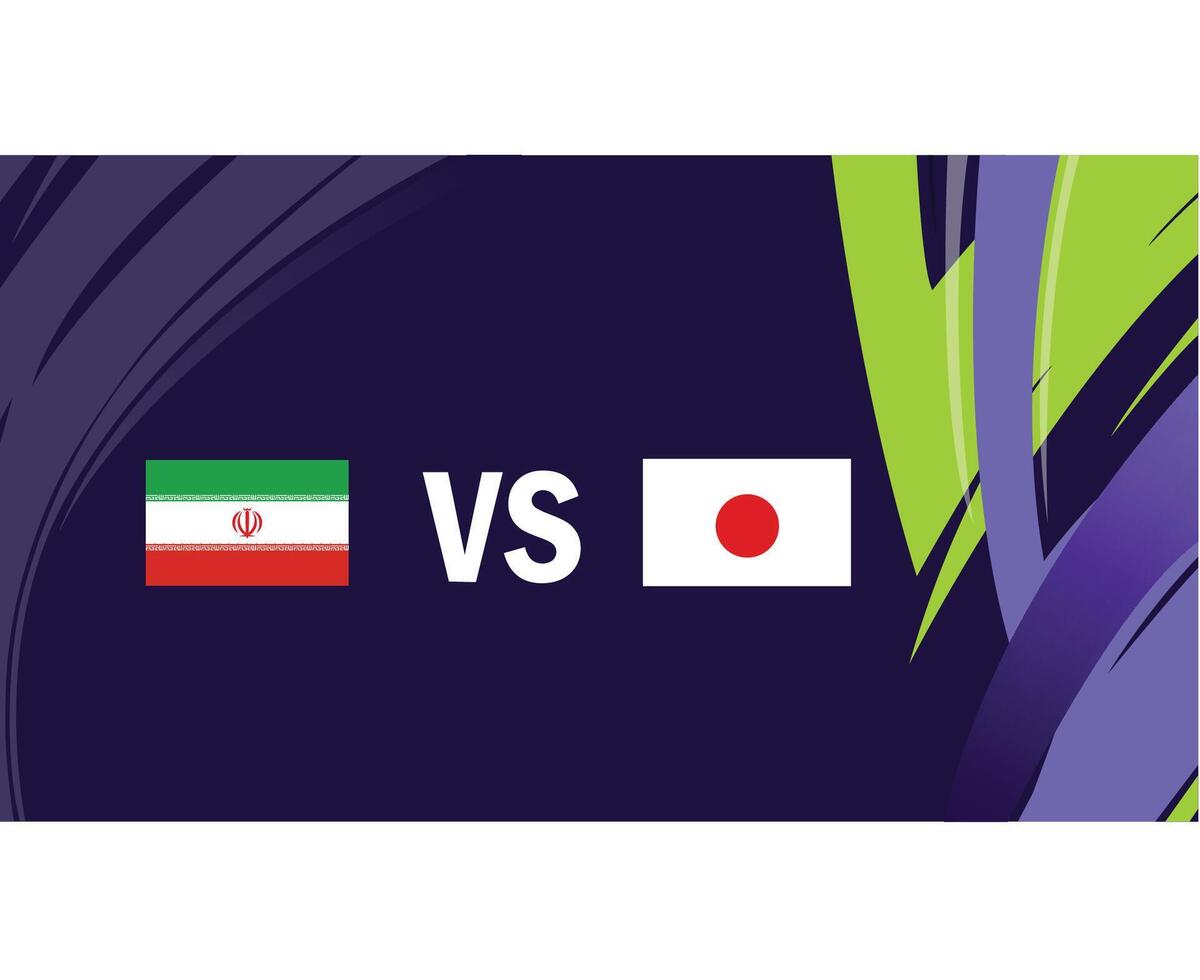 ich rannte und Japan Flaggen Spiel asiatisch Nationen 2023 Embleme Teams Länder asiatisch Fußball Symbol Logo Design Vektor Illustration