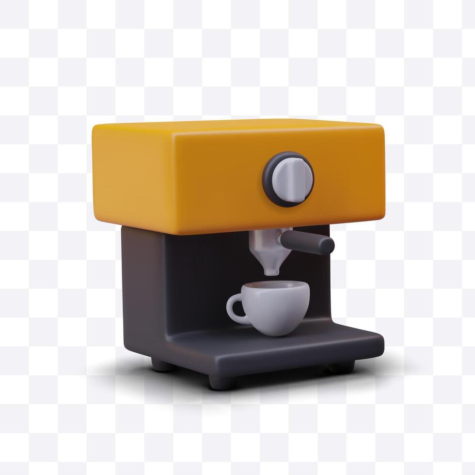realistisch Kaffee Hersteller. Küche Haushaltsgeräte zum heim. Gerät zum Herstellung Kaffee vektor
