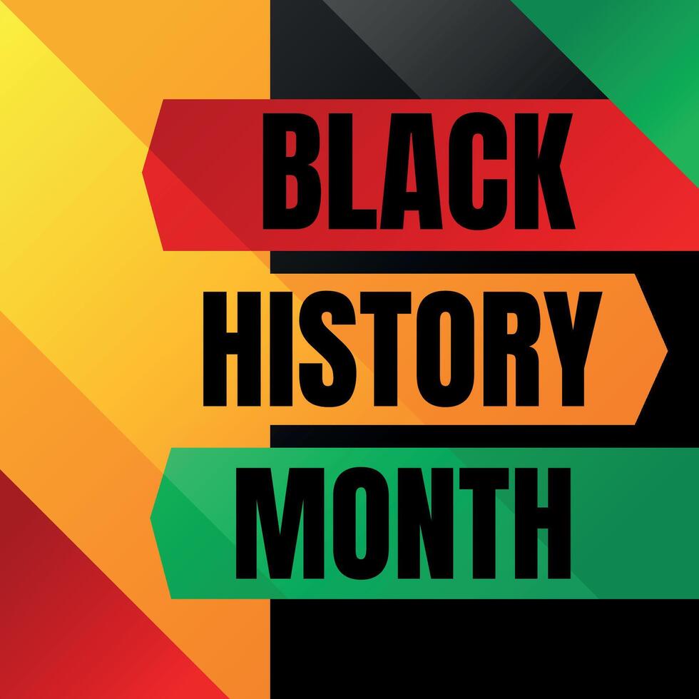 schwarz Geschichte Monat feiern vektor