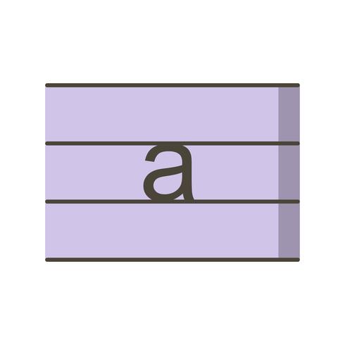 Kleinbuchstaben-Vektor-Symbol vektor