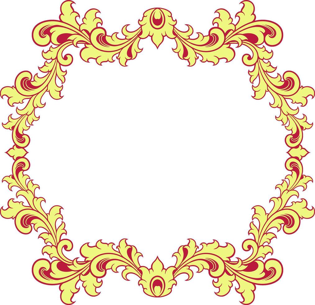 Jahrgang Ornament Rahmen zum Hochzeit vektor