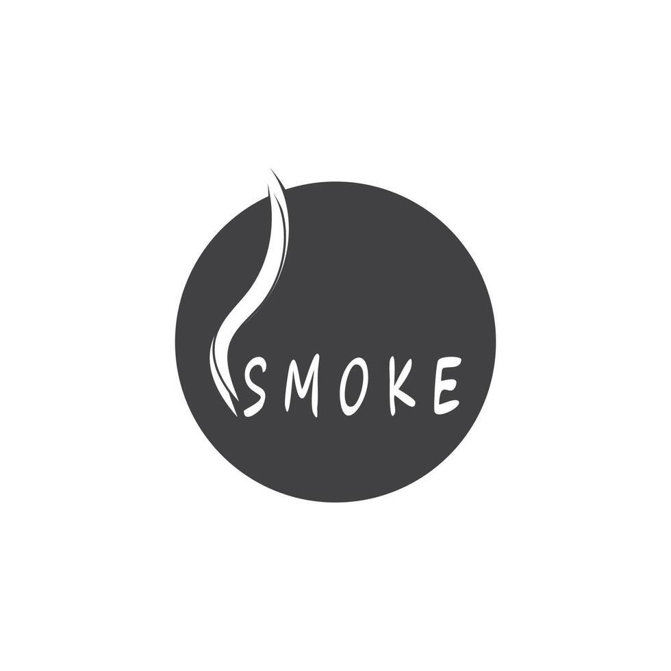 Rauch Dampf Logo Vektor Vorlage Illustration