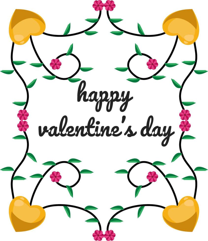kreativ Konzept von glücklich Valentinsgrüße Tag Karte einstellen vektor