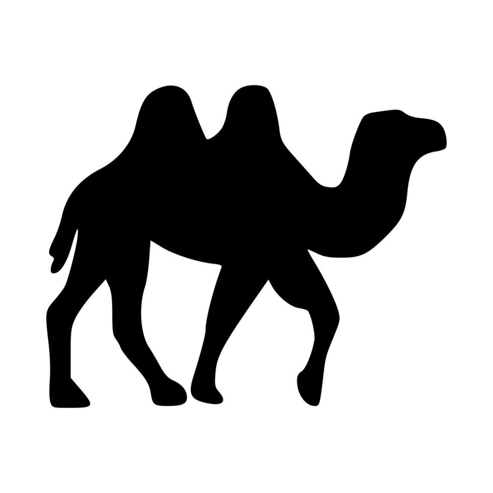 kamel ikon. kamel silhuett vektor
