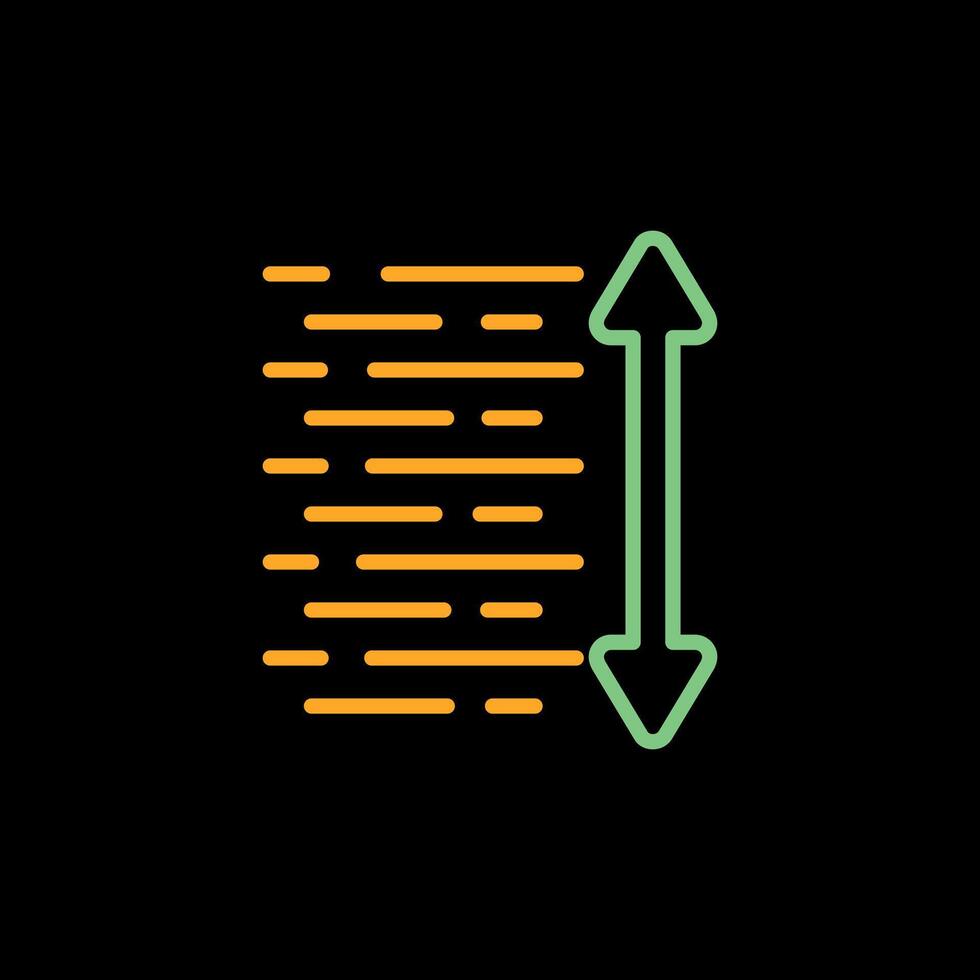 Linie Abstand Vektor Symbol
