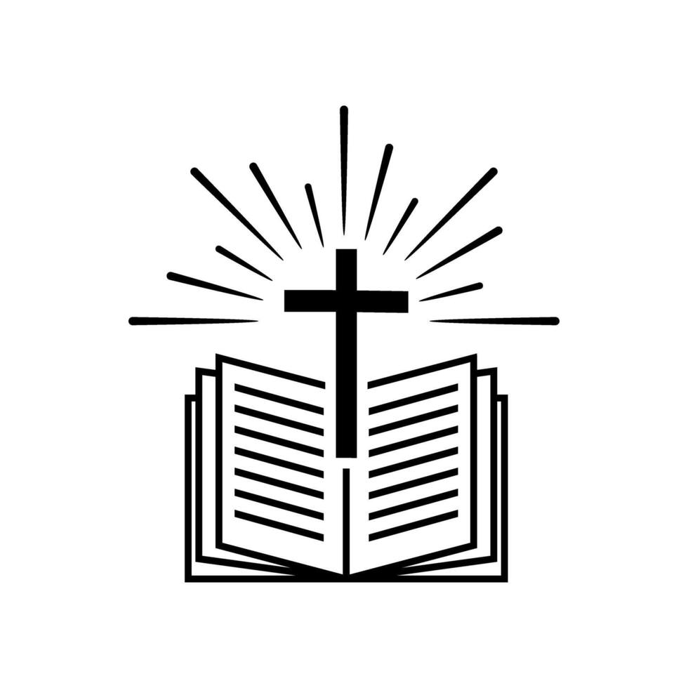 Bibel Symbol Vektor. Religion Illustration unterzeichnen. Vertrauen Symbol oder Logo. vektor