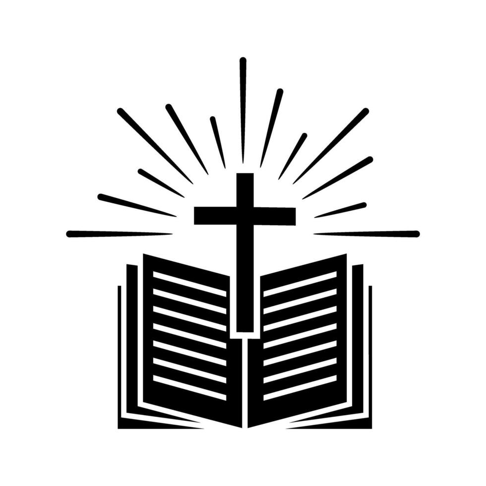 Bibel Symbol Vektor. Religion Illustration unterzeichnen. Vertrauen Symbol oder Logo. vektor