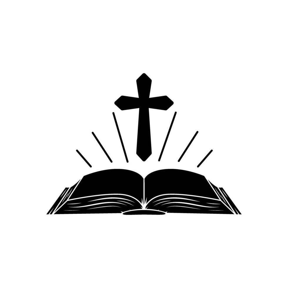 Bibel Symbol Vektor. Religion Illustration unterzeichnen. Vertrauen Symbol oder Logo. vektor