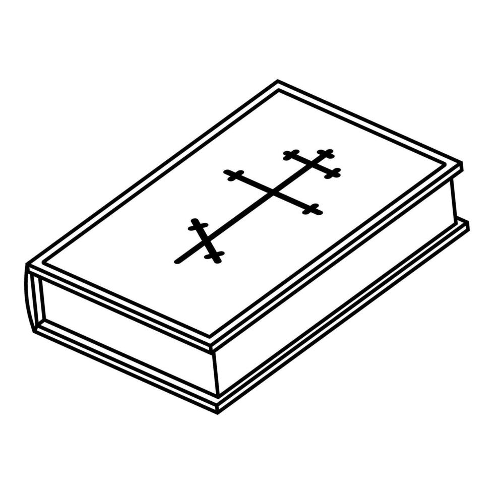 bibel ikon vektor. religion illustration tecken. tro symbol eller logotyp. vektor