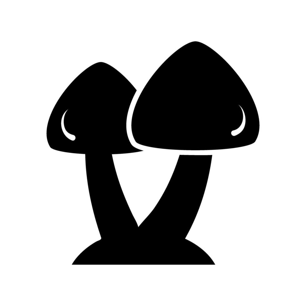 Pilz Vektor Symbol. Essen Illustration unterzeichnen. Pilz Symbol oder Logo.