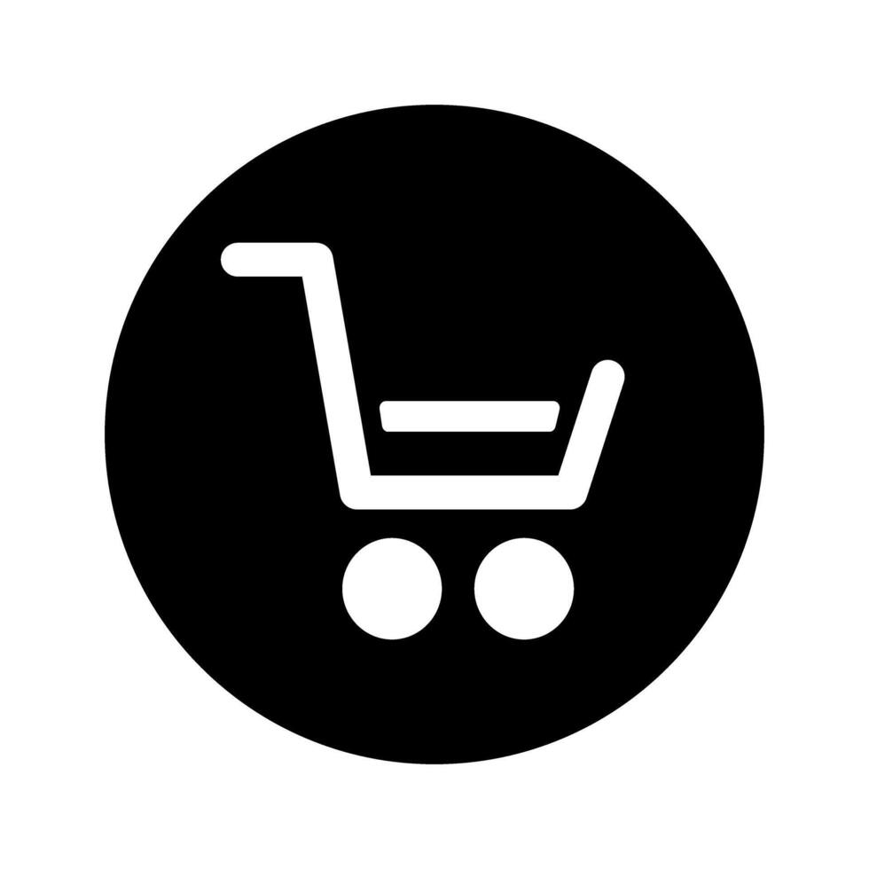 Einkaufen Wagen Symbol Vektor. Supermarkt Illustration unterzeichnen. Einkaufen Symbol oder Logo. vektor