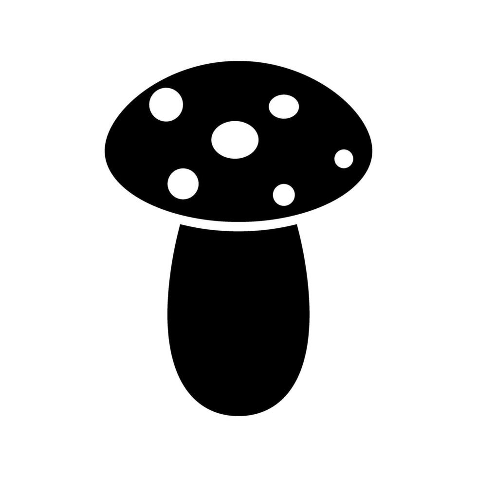 Pilz Vektor Symbol. Essen Illustration unterzeichnen. Pilz Symbol oder Logo.