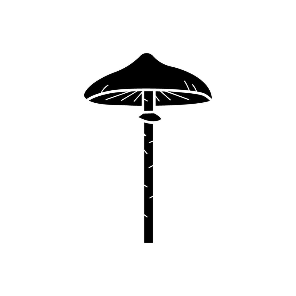 Pilz Vektor Symbol. Essen Illustration unterzeichnen. Pilz Symbol oder Logo.