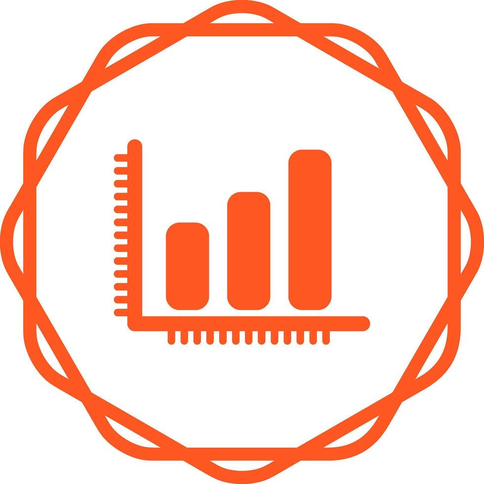 Balkendiagramm-Vektorsymbol vektor