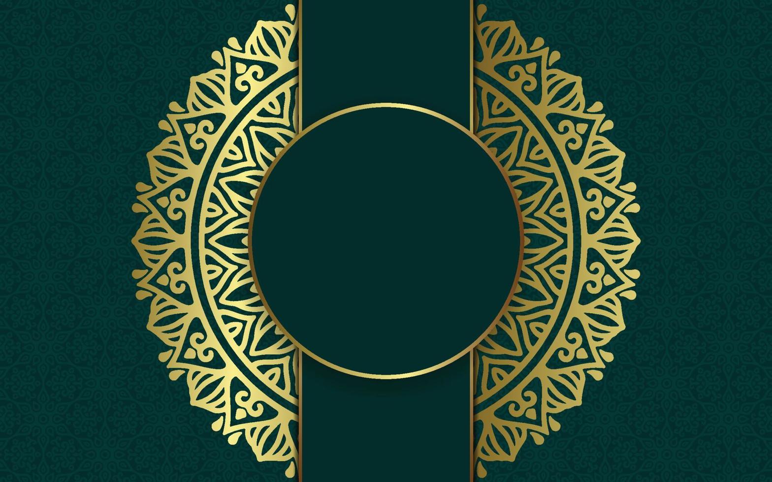 Luxus-Zier-Mandala-Hintergrund mit arabischem islamischem Ostmustermuster-Premium-Vektor-freiem Vektor