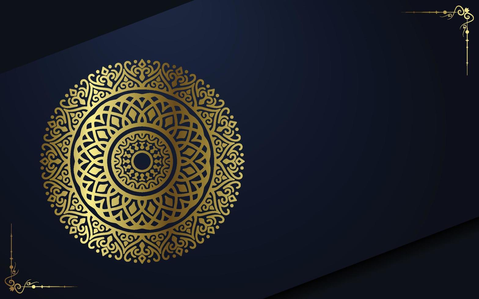 lyx dekorativ mandala bakgrund med arabisk islamisk östmönster stil premium vektor fri vektor