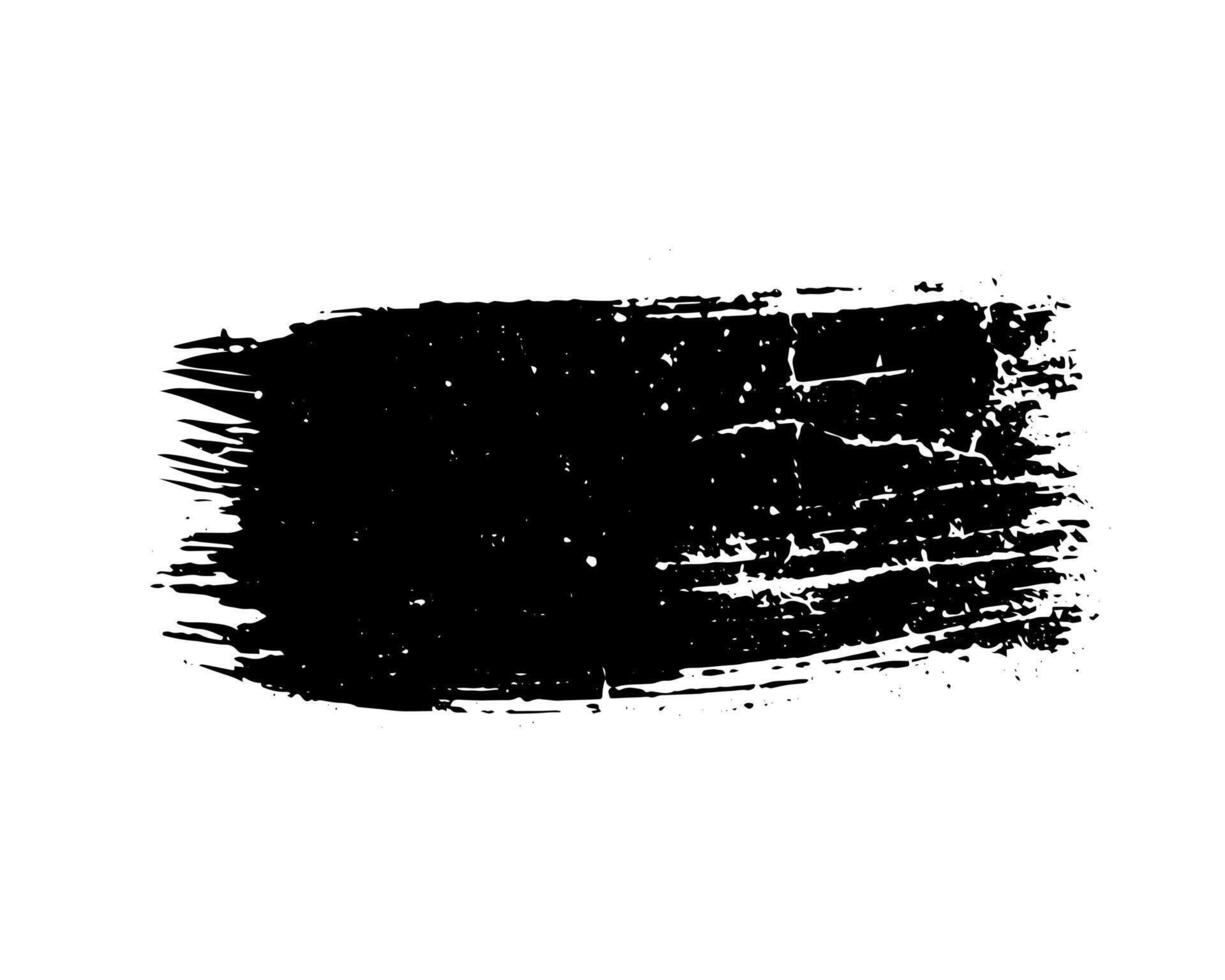 stänk svart måla borsta stroke, en stänk årgång textur svart och vit uppsättning av fläckar, stänk, borsta stroke stänk, uppsättning av vattenfärg borsta slag, svart och vit måla stroke vektor