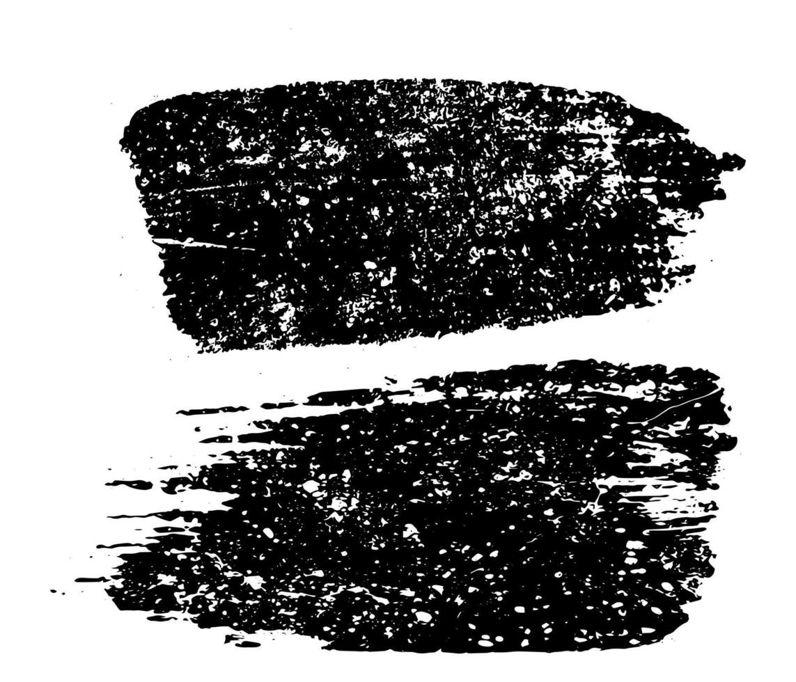 svart och vit måla stänk, en svart och vit borsta stroke på en vit bakgrund, årgång smutsig klottra borsta stroke repa vektor