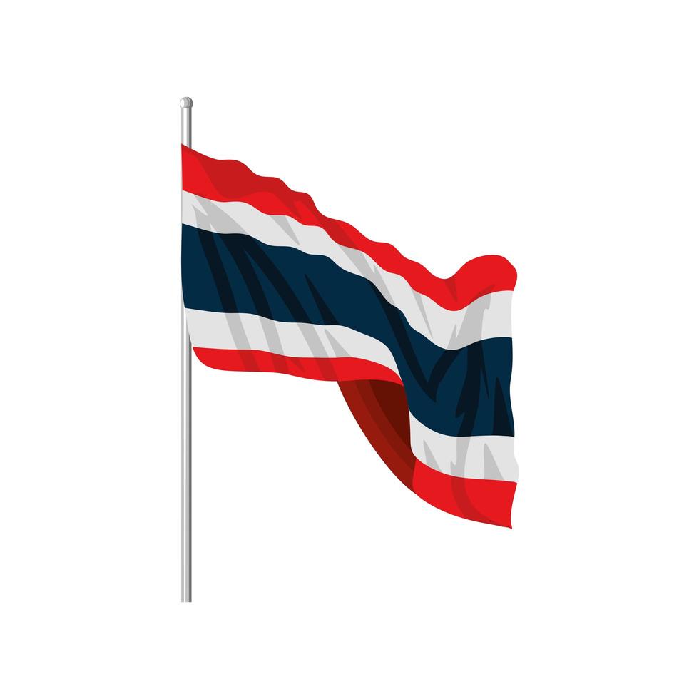 Nationalflagge Thailands vektor