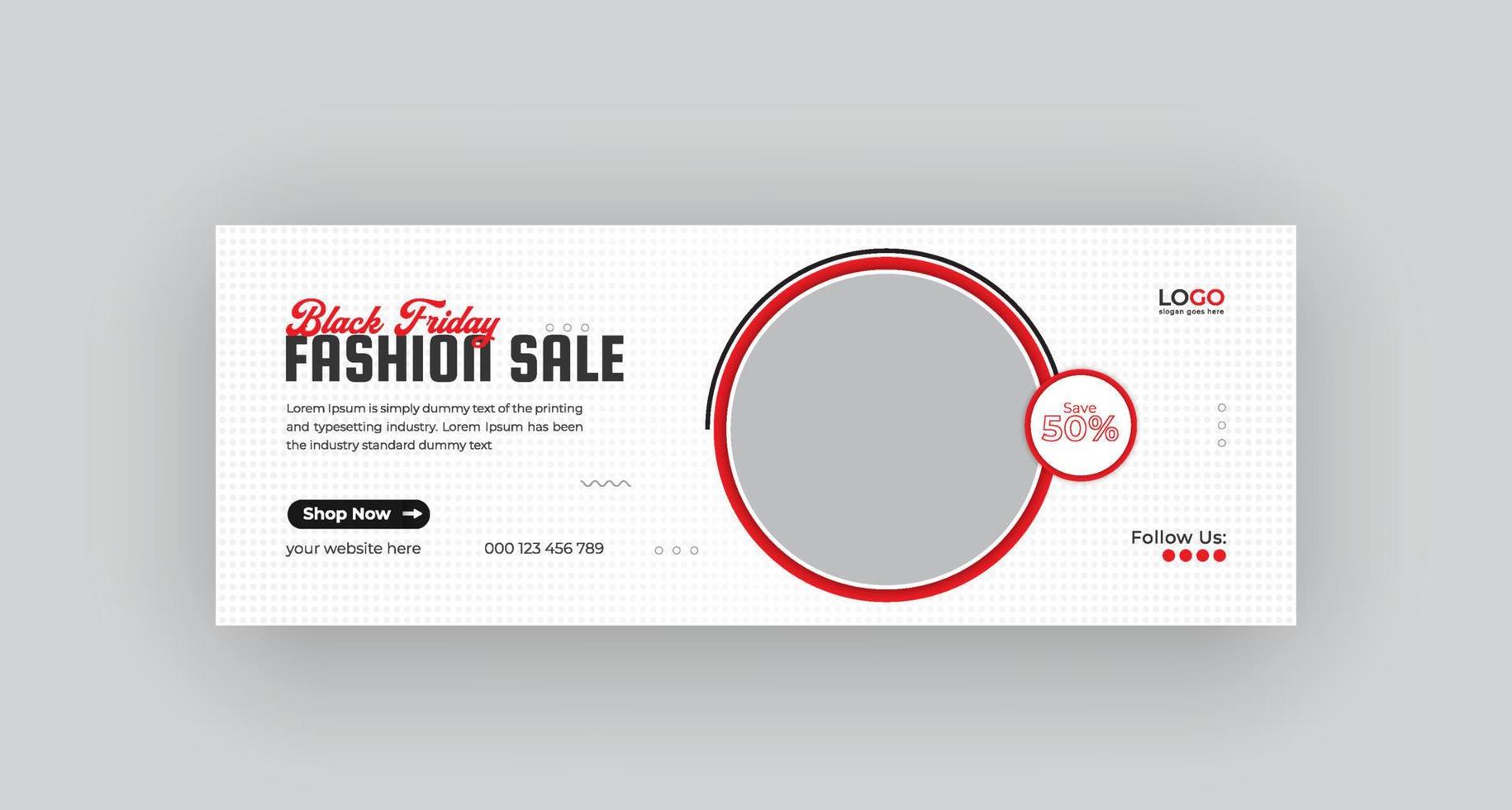 Black Friday Timeline Cover Wochenende Verkauf Social Media Banner Design kostenloser Download vektor