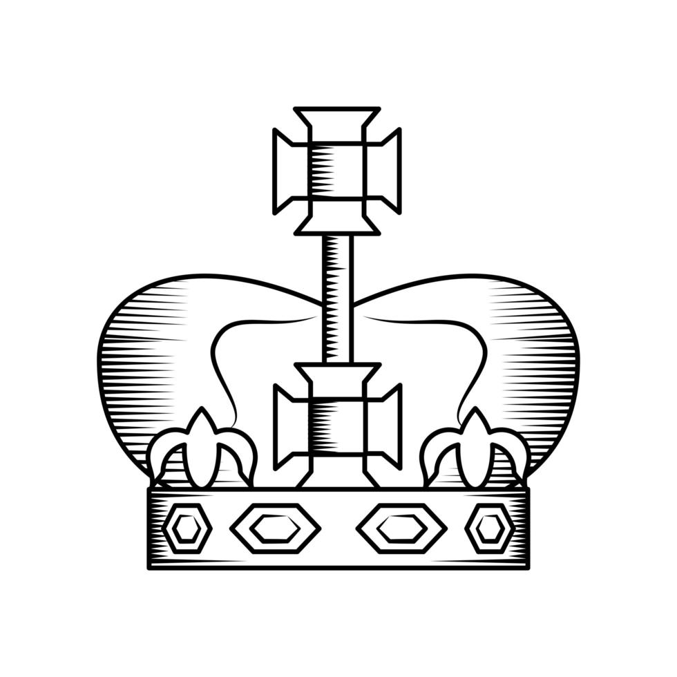 Symbol der Krone Monarchie vektor