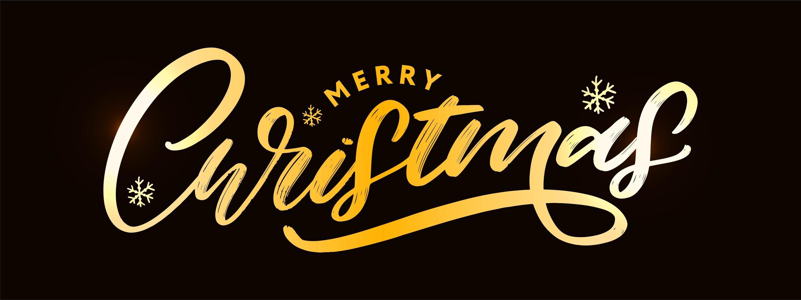 Banner Frohe Weihnachten Urlaub Neujahr Brief Schriftart Vektor-Illustration vektor