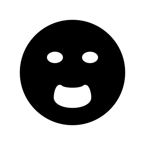 Schreien Emoji-Vektor-Symbol vektor