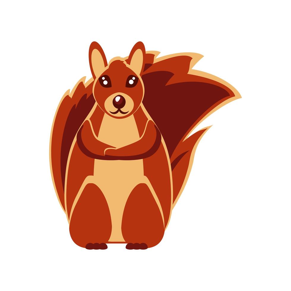 Streifenhörnchen-Tier-Symbol vektor