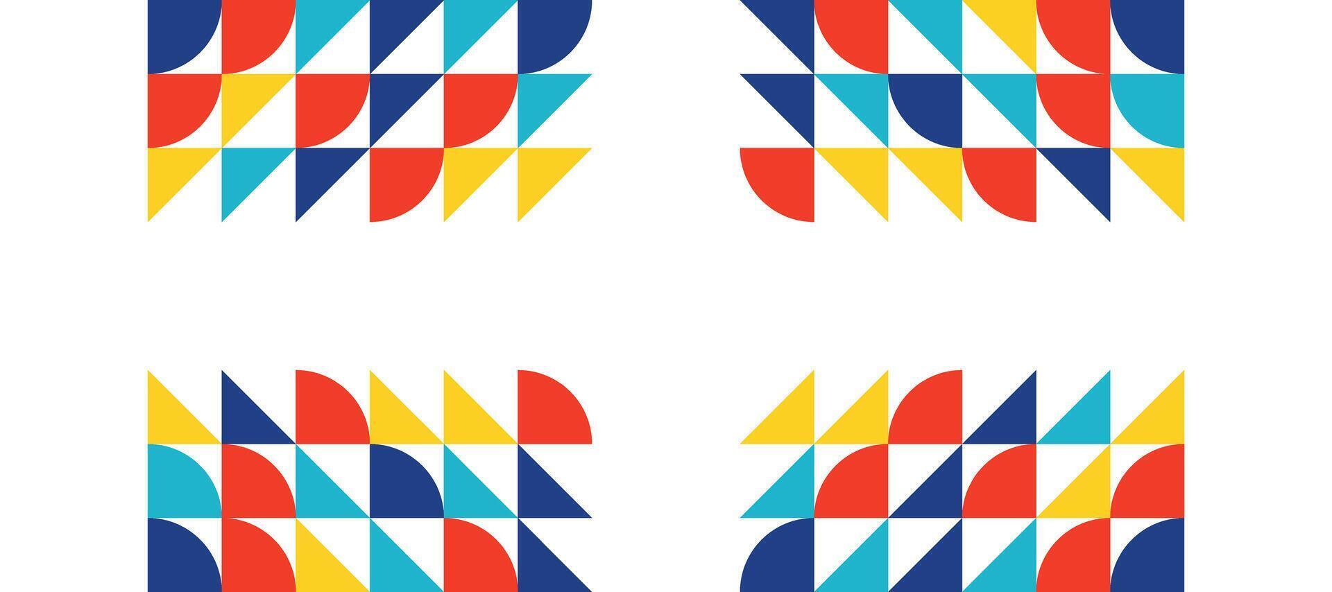 färgrik triangel mosaik- geometrisk dekorativ design bakgrund vektor