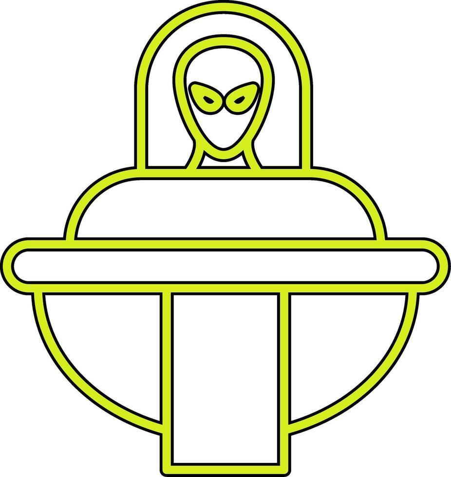 Raumschiff vecto Symbol vektor