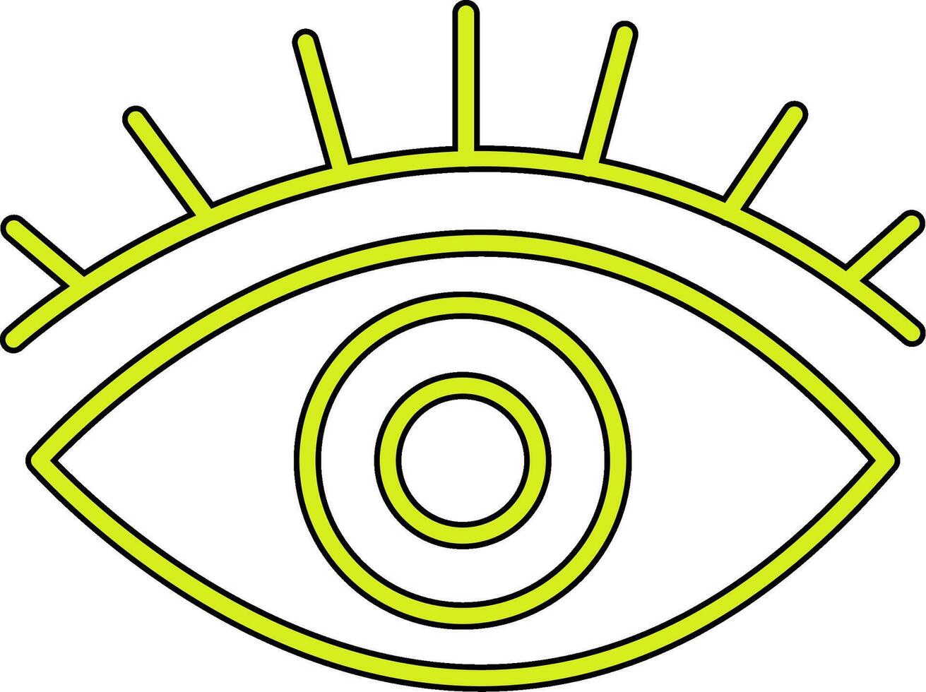 Auge vecto Symbol vektor