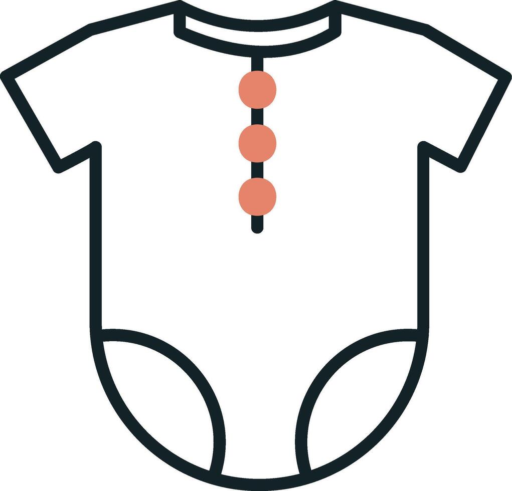 Baby Outfit vecto Symbol vektor