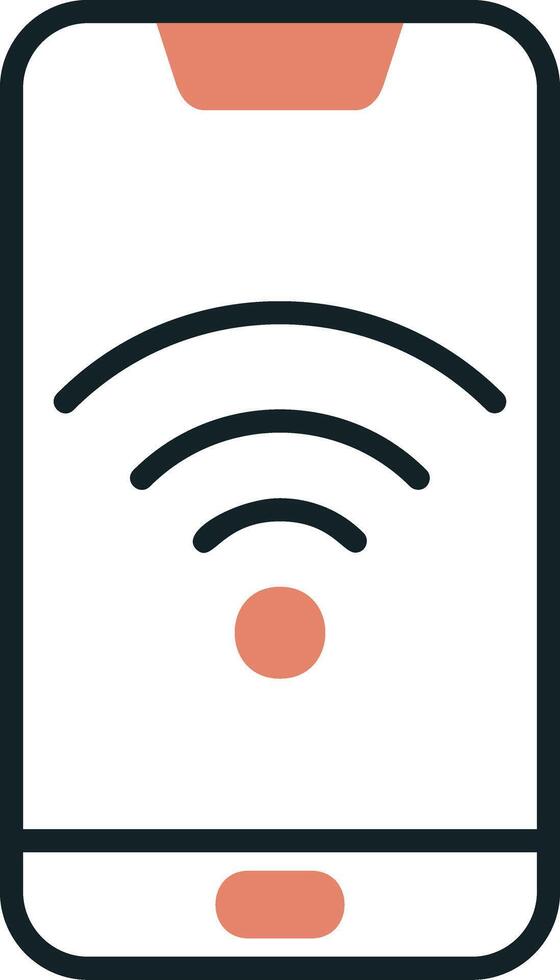 smartphone wiFi Vecto ikon vektor