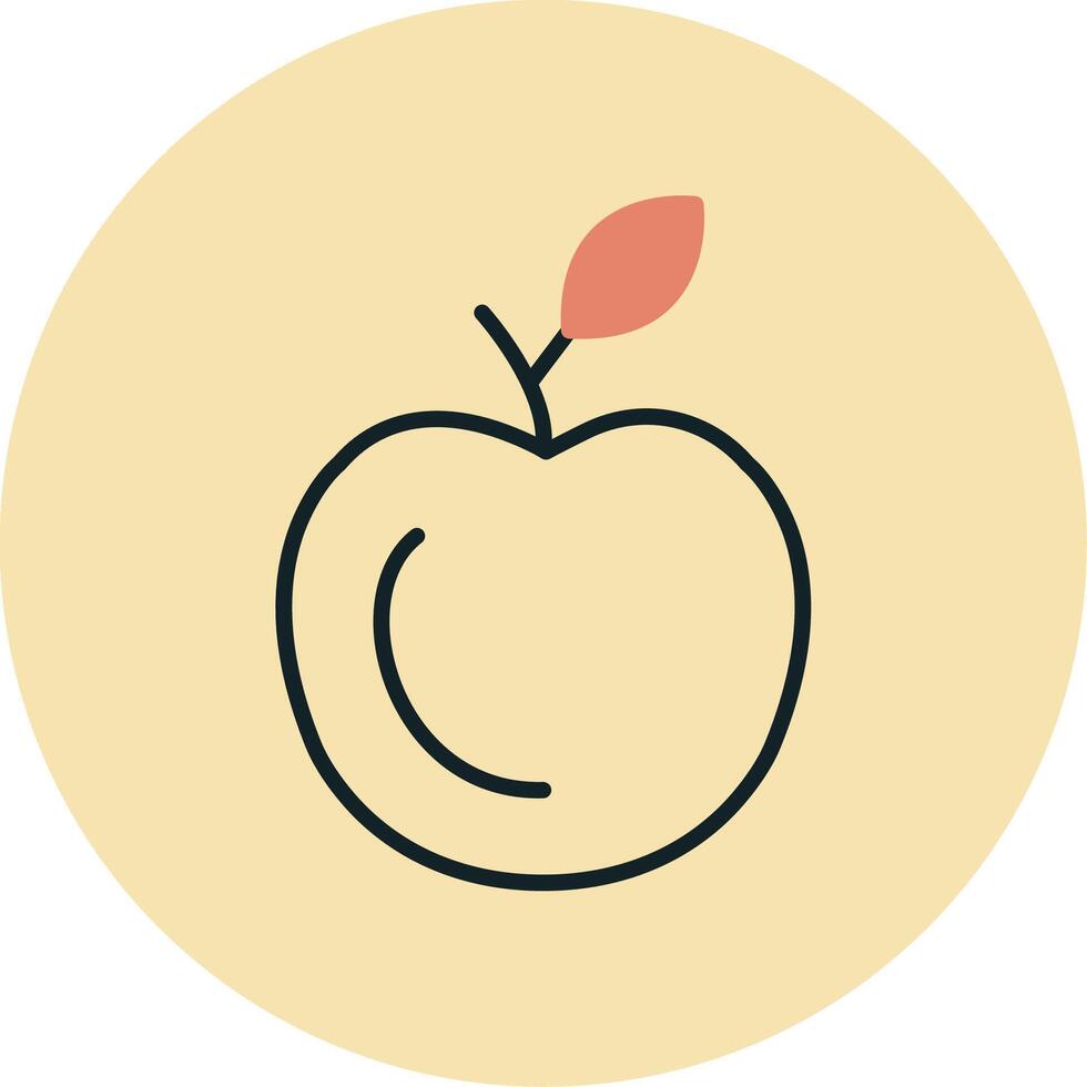 Apfel vecto Symbol vektor